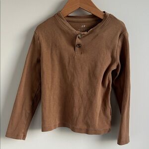 H&M Kids Chestnut Long Sleeve Tee